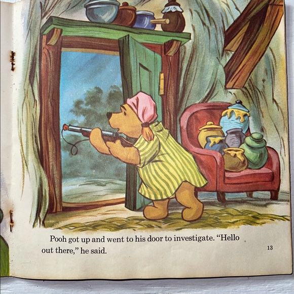 Walt Disney Presents Winnie The Pooh And The Blustery Day Record And Book Read - Picture 8 of 12